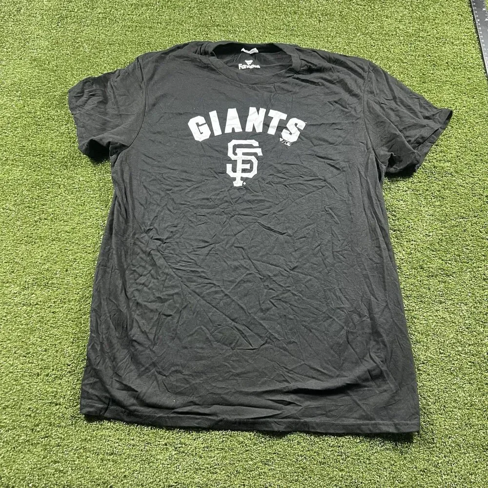 MLB San Francisco Giants Fanatics Shirt Men's L Black Short Sleeve NWOT